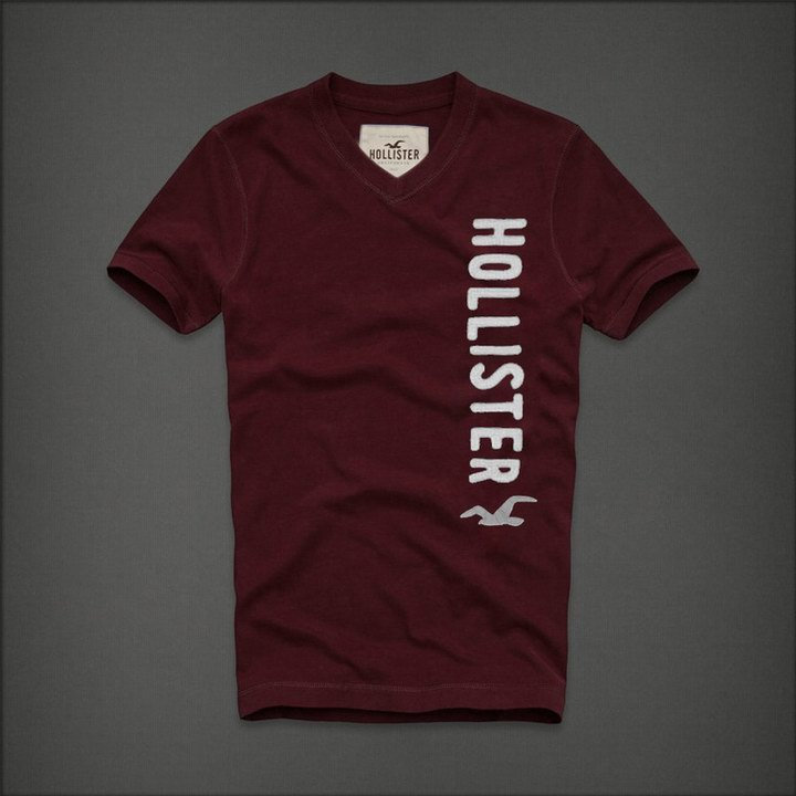Tee shirt Hollister Marron Homme